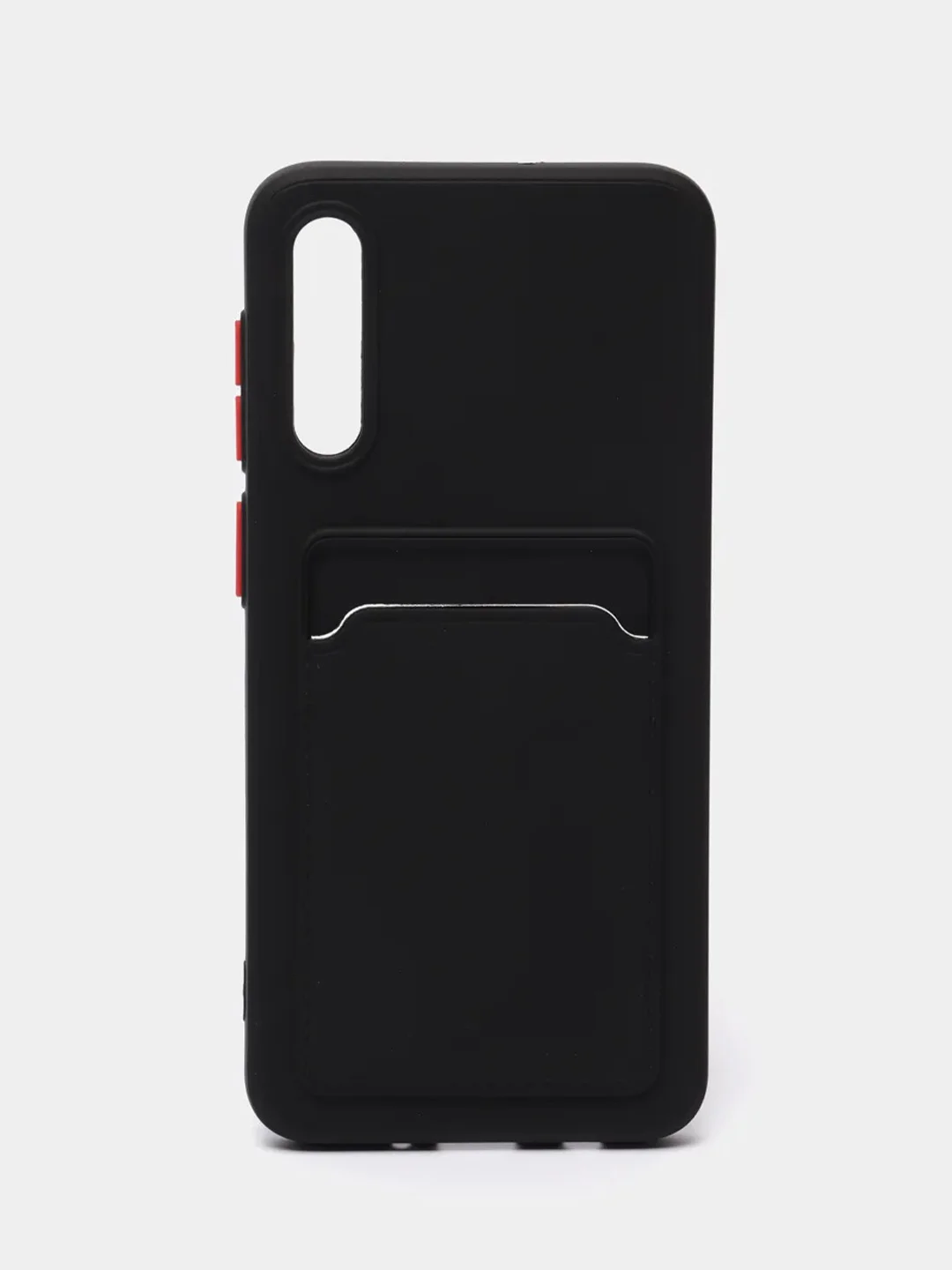 Черный чехол с карманом для карт Samsung Galaxy A31/A51/A71/A12/A22/A32/A52/A72/A50/A13/A33/A53