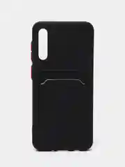 Черный чехол с карманом для карт Samsung Galaxy A31/A51/A71/A12/A22/A32/A52/A72/A50/A13/A33/A53