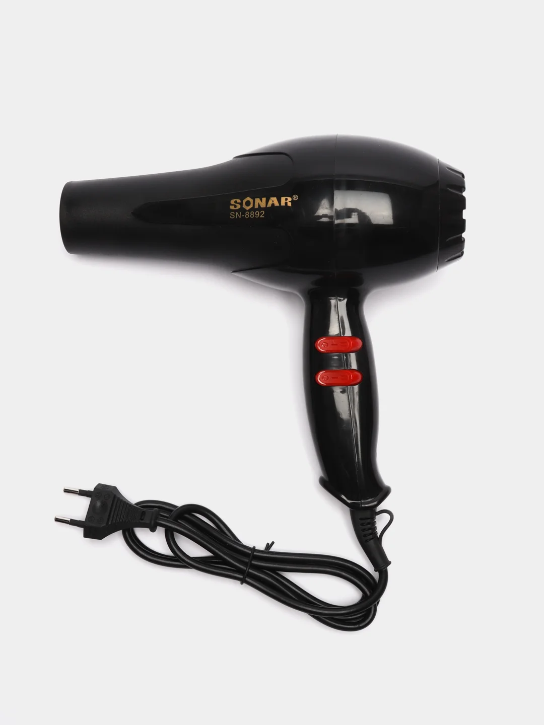 Черный фен для волос Sonar SN-8892, 3000 Вт