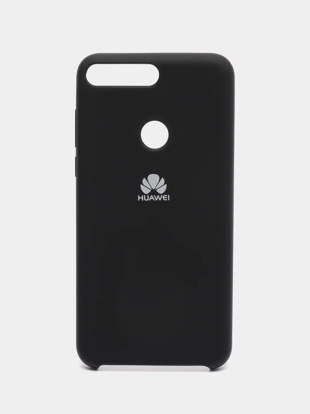 Черный чехол Silicone Case для Huawei Honor 8X, Nova 2 lite, 7C Pro, Y6, Y5, 7A Pro, 7C, 8A, Y9