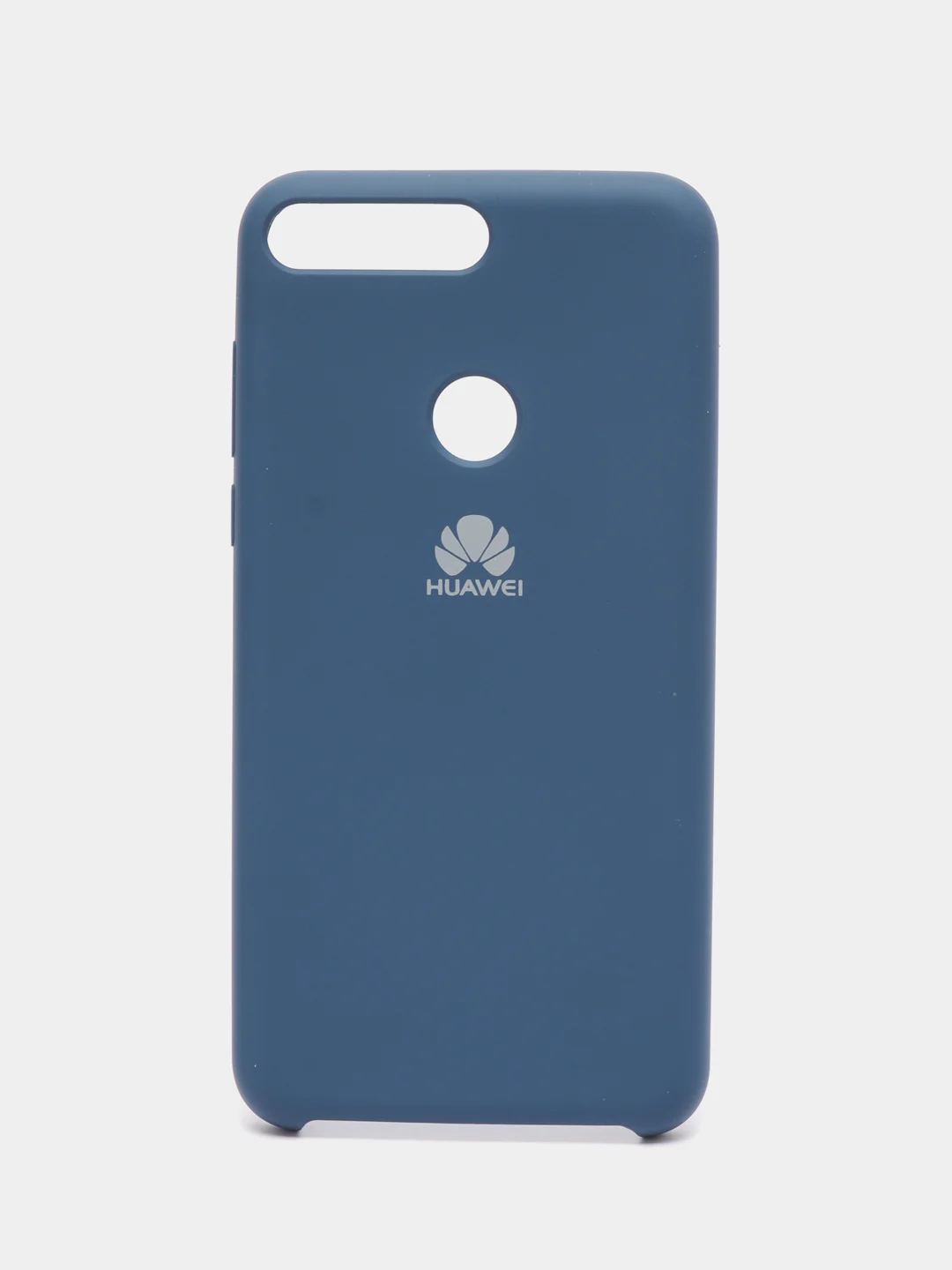 Темно-синий чехол Silicone Case для Huawei Honor 8X, Nova 2 lite, 7C Pro, Y6, Y5, 7A Pro, 7C, 8A, Y9