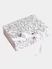 Серый коробка подарочная для подарка "Микс", складная, 3 размера