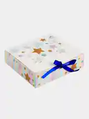 Коричневый коробка подарочная для подарка "Микс", складная, 3 размера