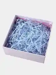 Голубой бумажный наполнитель для подарка, 50 г