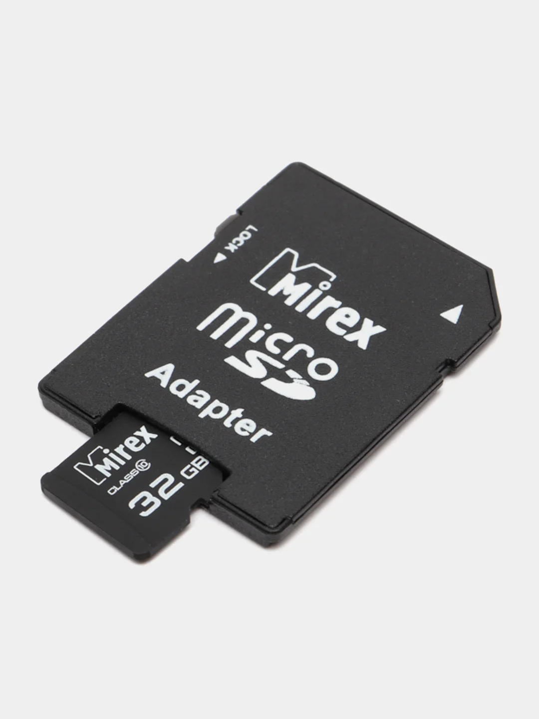 Карта памяти micro SDHC MIREX, 32GB, UHS-I, class 10, с адаптером