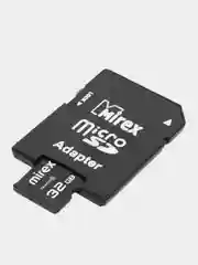 Карта памяти micro SDHC MIREX, 32GB, class 10, с адаптером