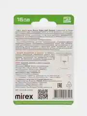 Карта памяти micro SDHC MIREX, 16GB, class 10