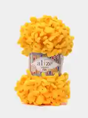 Светло-жёлтый пряжа Alize Puffy Fine