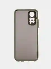 Лесной зеленый чехол пластиковый Xiaomi Redmi Note 11 4G, Redmi Note 11S, матовый, с цветными кнопками