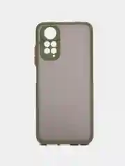 Лесной зеленый чехол пластиковый Xiaomi Redmi Note 11 4G, Redmi Note 11S, матовый, с цветными кнопками