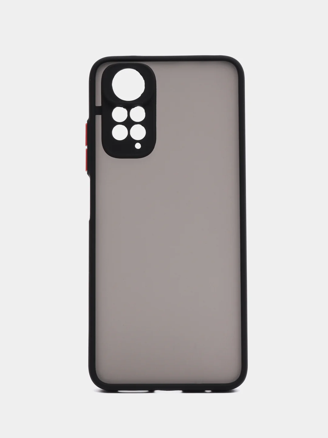 Черный чехол пластиковый Xiaomi Redmi Note 11 4G, Redmi Note 11S, матовый, с цветными кнопками