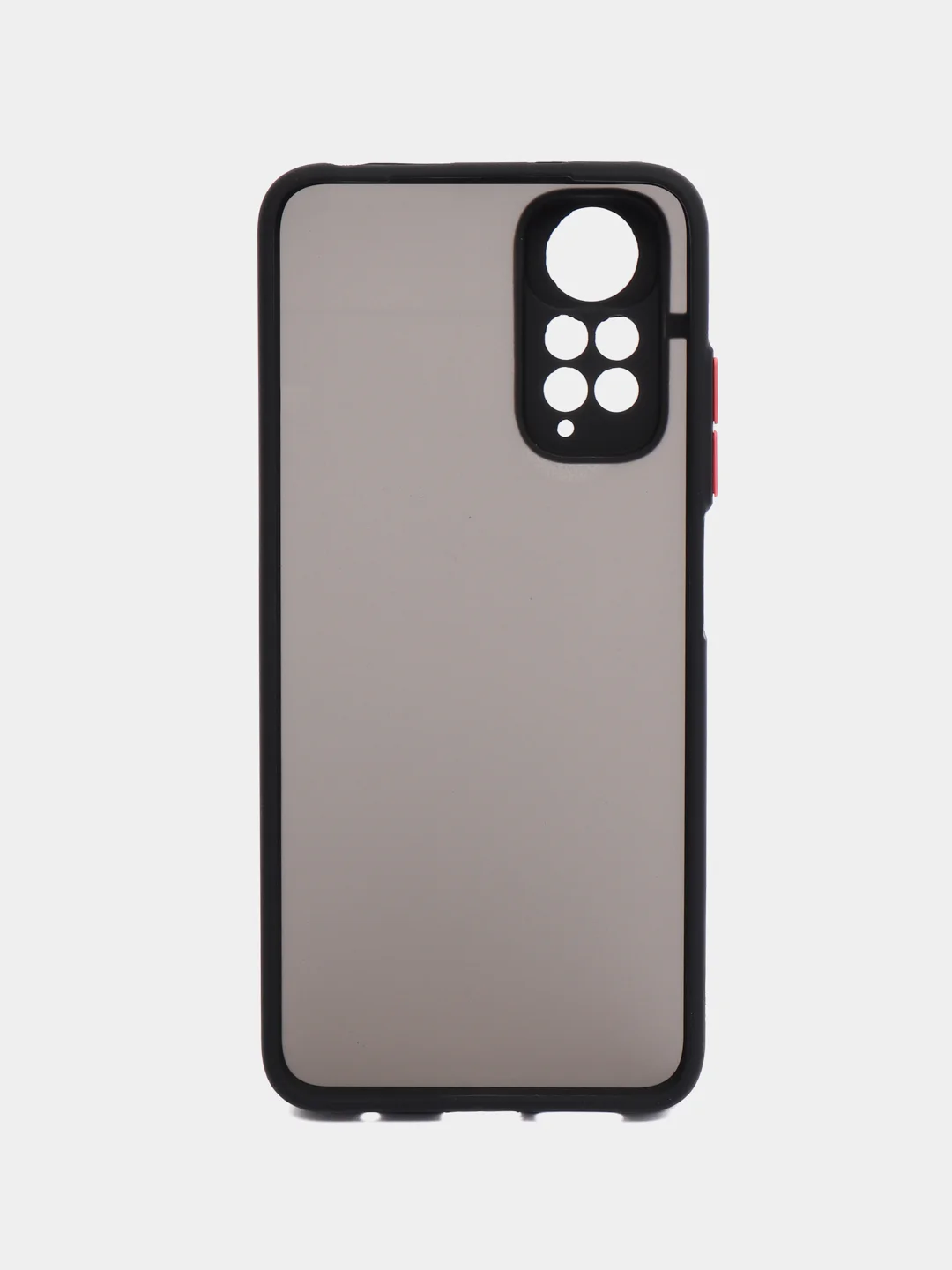 Черный чехол пластиковый Xiaomi Redmi Note 11 4G, Redmi Note 11S, матовый, с цветными кнопками