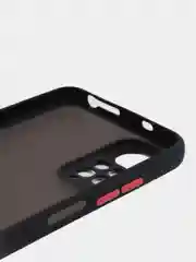 Черный чехол пластиковый Xiaomi Redmi Note 11 4G, Redmi Note 11S, матовый, с цветными кнопками