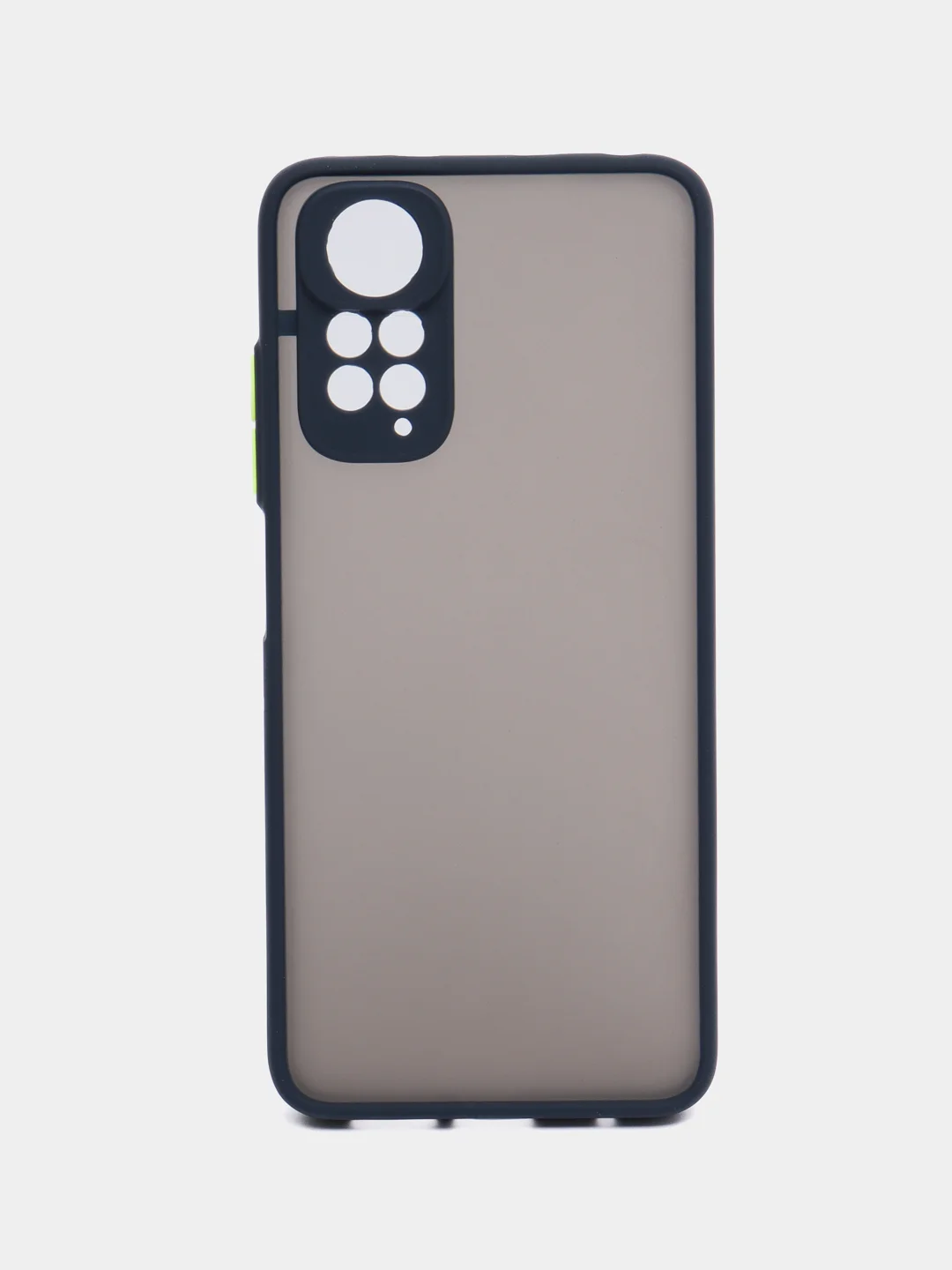 Синий чехол пластиковый Xiaomi Redmi Note 11 4G, Redmi Note 11S, матовый, с цветными кнопками
