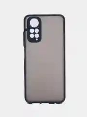 Синий чехол пластиковый Xiaomi Redmi Note 11 4G, Redmi Note 11S, матовый, с цветными кнопками