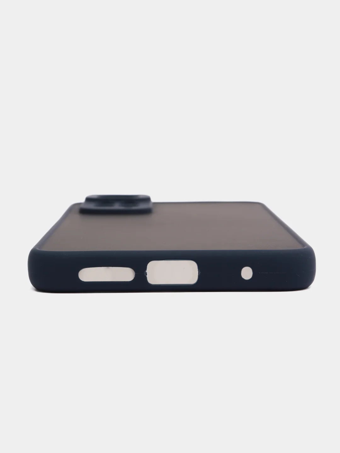 Синий чехол пластиковый Xiaomi Redmi Note 11 4G, Redmi Note 11S, матовый, с цветными кнопками