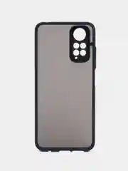 Синий чехол пластиковый Xiaomi Redmi Note 11 4G, Redmi Note 11S, матовый, с цветными кнопками