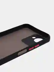 Черный чехол Realme C30 C30s Narzo 50i Prime Реалми С30 пластиковый матовый, с цветными кнопками