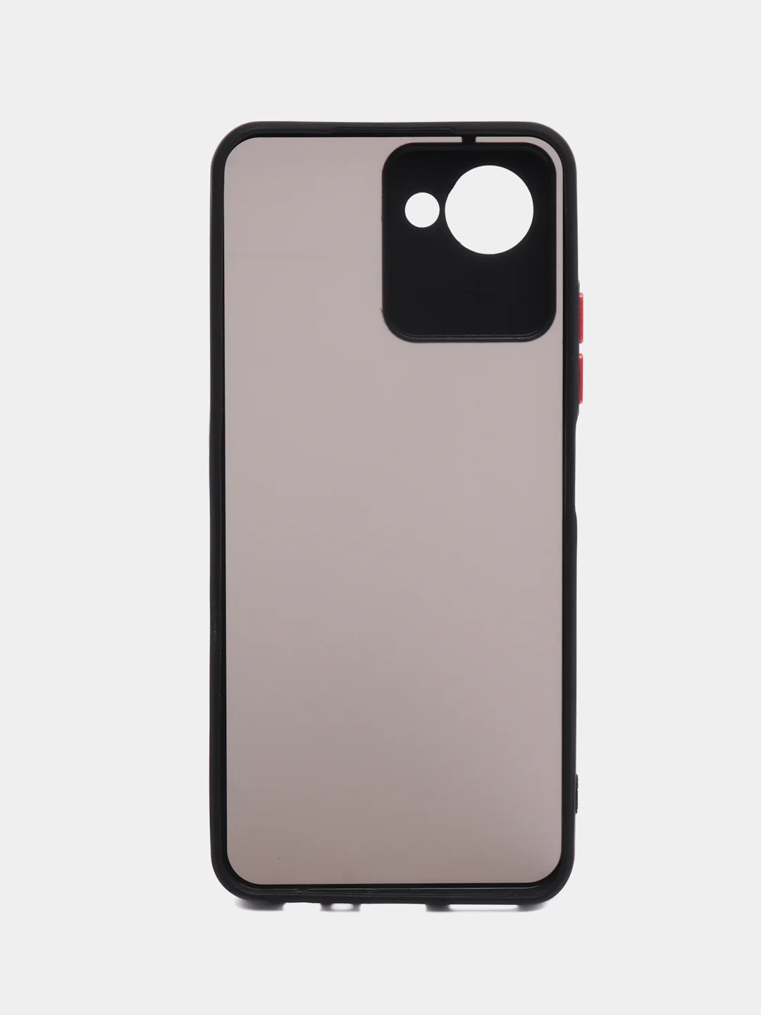 Черный чехол Realme C30 C30s Narzo 50i Prime Реалми С30 пластиковый матовый, с цветными кнопками