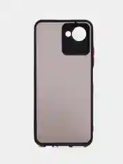 Черный чехол Realme C30 C30s Narzo 50i Prime Реалми С30 пластиковый матовый, с цветными кнопками