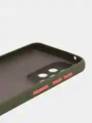 Зелёный хаки чехол Samsung Galaxy A33, Самсунг Галакси А33 5G пластиковый матовый с цветными кнопками