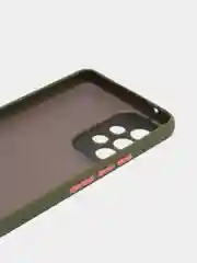 Лесной зеленый чехол для Samsung Galaxy A53, Самсунг Галакси А53, пластиковый матовый с цветными кнопками