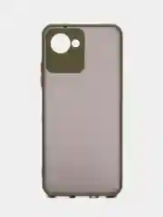 Лесной зеленый чехол Realme C30 C30s Narzo 50i Prime Реалми С30 пластиковый матовый, с цветными кнопками
