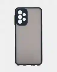 Темно-синий чехол для Samsung Galaxy A23, Самсунг Галакси А23 пластиковый матовый, с цветными кнопками