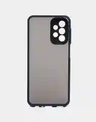 Темно-синий чехол для Samsung Galaxy A23, Самсунг Галакси А23 пластиковый матовый, с цветными кнопками