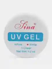 Белый уф гель для наращивания и укрепления ногтей "ЛИНА" 3 ЦВЕТА