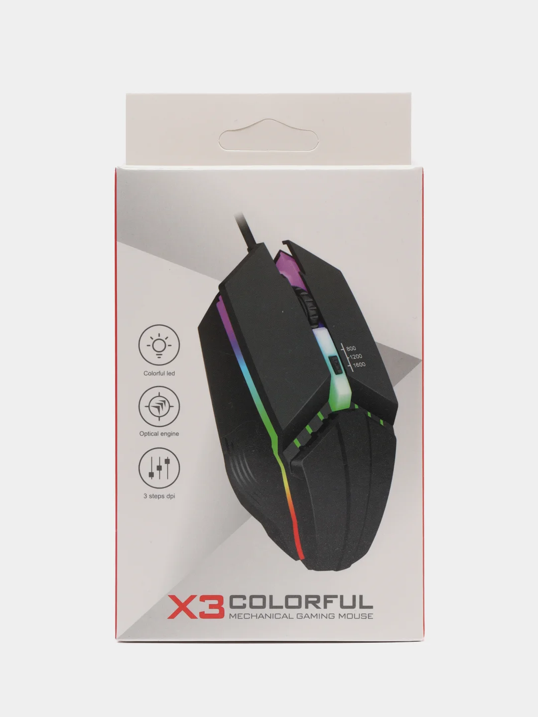 Мышь компьютерная проводная с RGB-подсветкой PRO-LOGIC X3