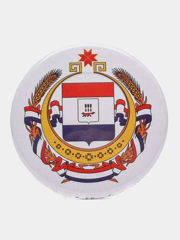 Значок "Герб Республики Мордовия", 56 мм