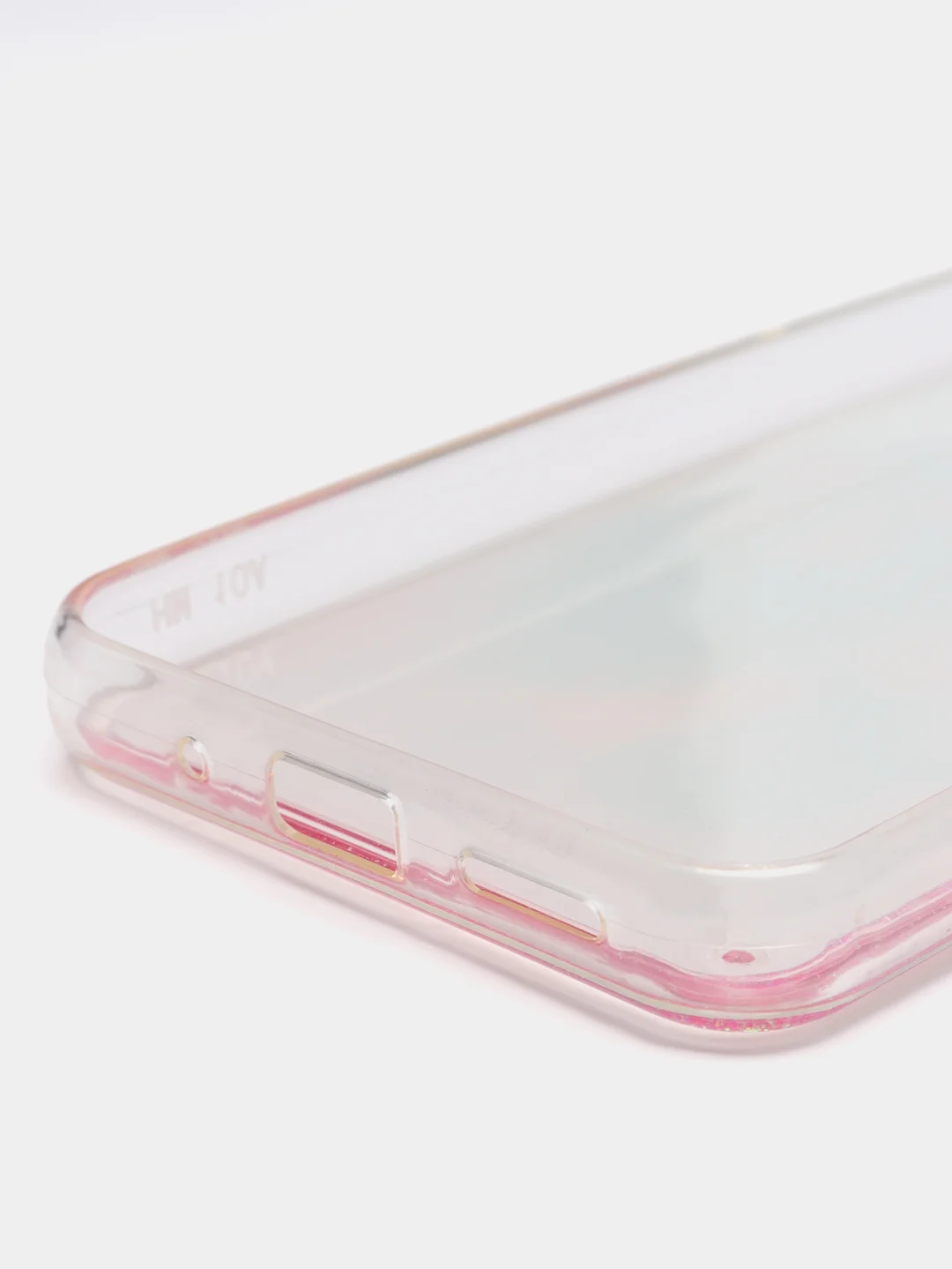 Пастельно-коралловый чехол Xiaomi Redmi 9C, Redmi 9C NFC, Redmi 10A, Редми 9С переливающийся жидкий с блестками