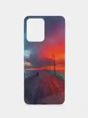 Рыжий чехол с рисунком на Realme C35 (Реалми С35)