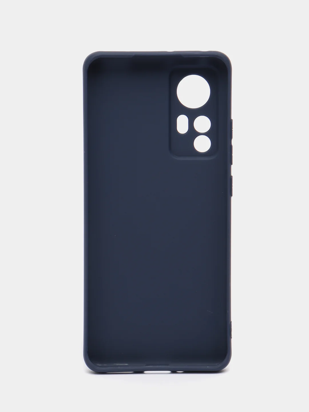 Темно-синий чехол Xiaomi 12 / 12X / 12S Сяоми 12 / 12Х / 12С силиконовый, цветной, матовый