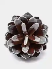 Серебряный украшение на ёлку "Шишки", 10 штук
