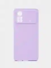 Лавандовый чехол Xiaomi Poco X4 Pro 5G (Сяоми Поко Х4 Про) силиконовый, цветной, матовый