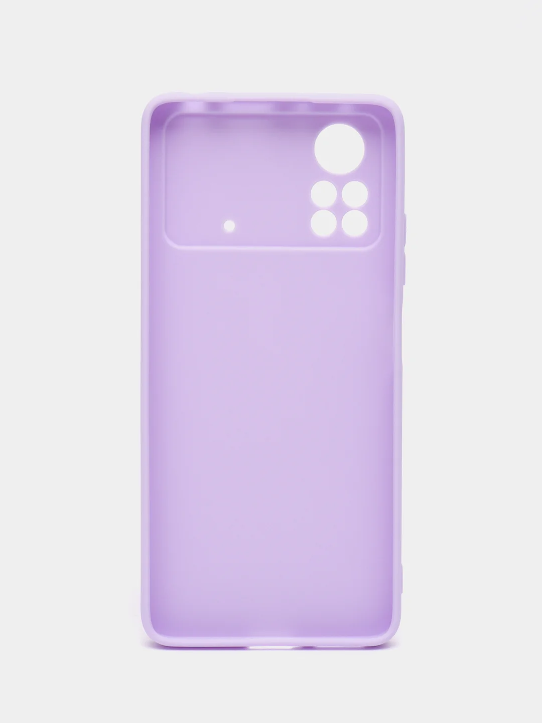 Лавандовый чехол Xiaomi Poco X4 Pro 5G (Сяоми Поко Х4 Про) силиконовый, цветной, матовый