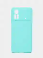 Бирюзовый чехол Xiaomi Poco X4 Pro 5G (Сяоми Поко Х4 Про) силиконовый, цветной, матовый