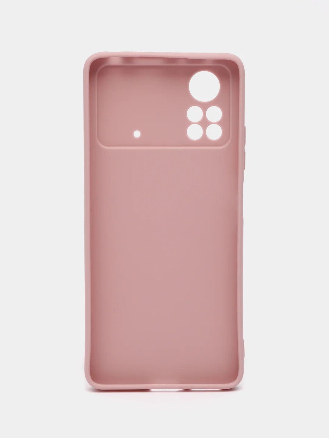 Коралловый меланж чехол Xiaomi Poco X4 Pro 5G (Сяоми Поко Х4 Про) силиконовый, цветной, матовый
