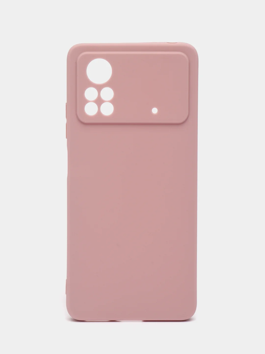 Коралловый меланж чехол Xiaomi Poco X4 Pro 5G (Сяоми Поко Х4 Про) силиконовый, цветной, матовый
