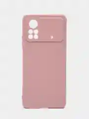 Коралловый меланж чехол Xiaomi Poco X4 Pro 5G (Сяоми Поко Х4 Про) силиконовый, цветной, матовый