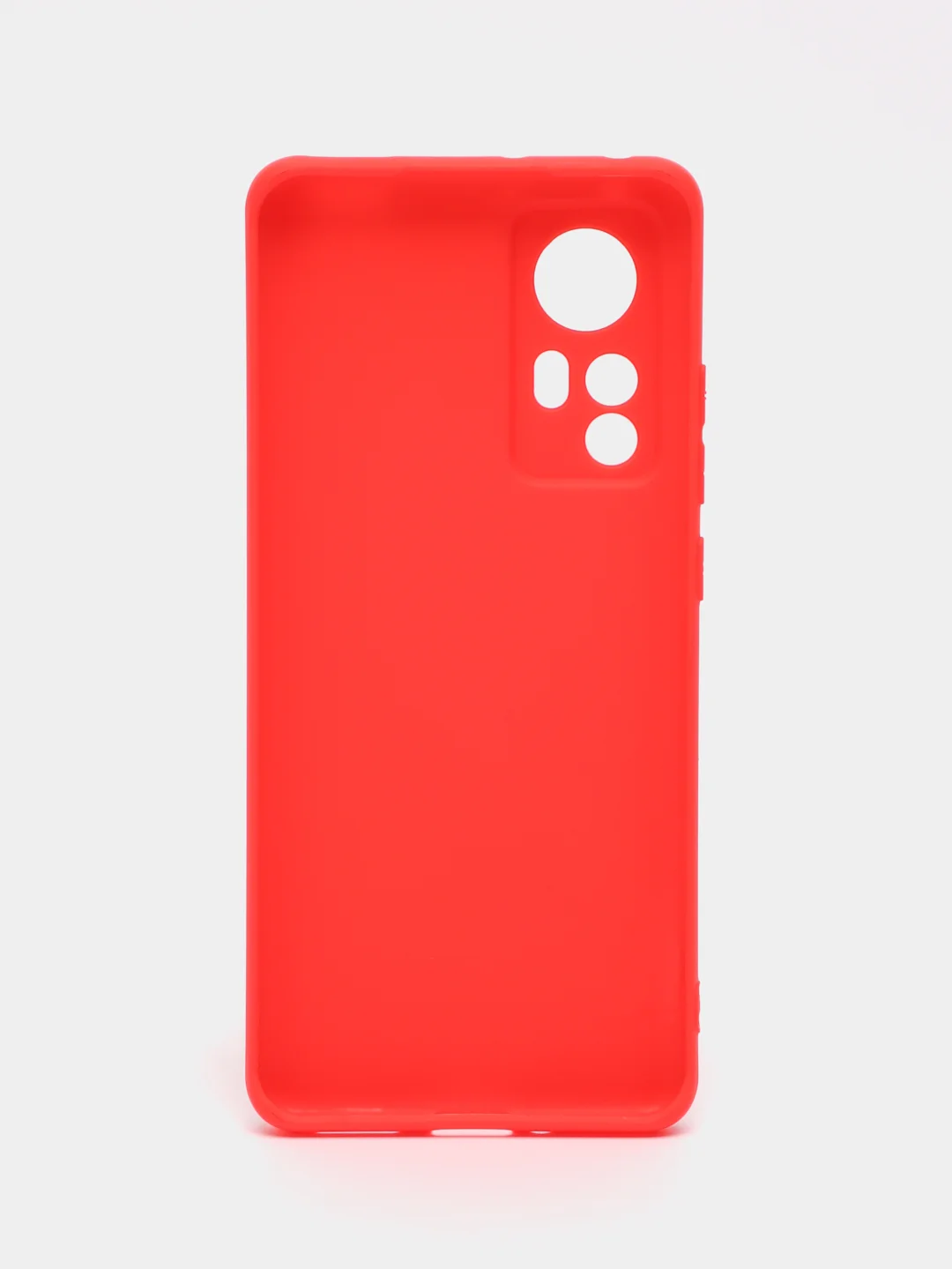 Красный чехол Xiaomi 12 / 12X / 12S Сяоми 12 / 12Х / 12С силиконовый, цветной, матовый