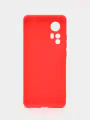 Красный чехол Xiaomi 12 / 12X / 12S Сяоми 12 / 12Х / 12С силиконовый, цветной, матовый