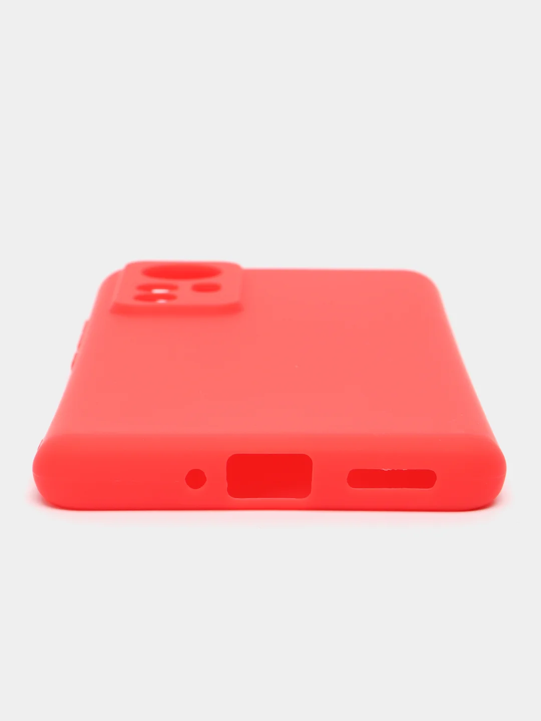Красный чехол Xiaomi 12 / 12X / 12S Сяоми 12 / 12Х / 12С силиконовый, цветной, матовый
