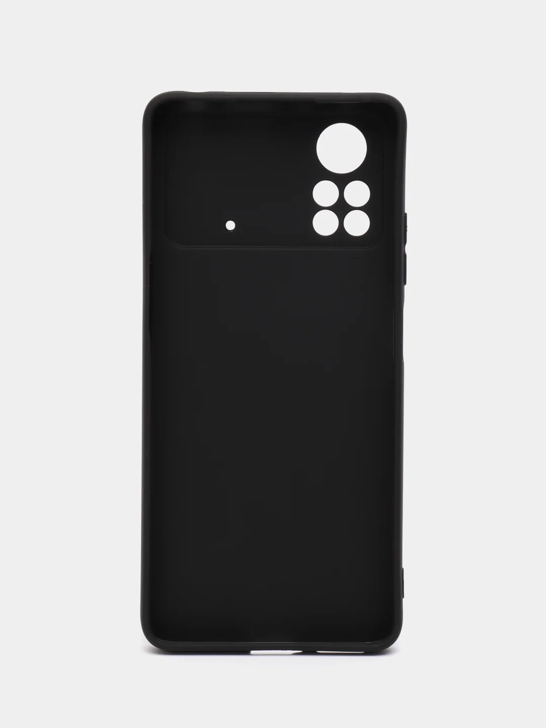 Черный чехол Xiaomi Poco X4 Pro 5G (Сяоми Поко Х4 Про) силиконовый, цветной, матовый