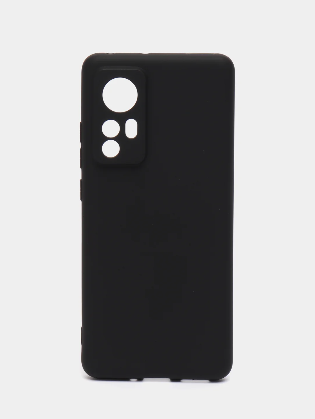 Черный чехол Xiaomi 12 / 12X / 12S Сяоми 12 / 12Х / 12С силиконовый, цветной, матовый