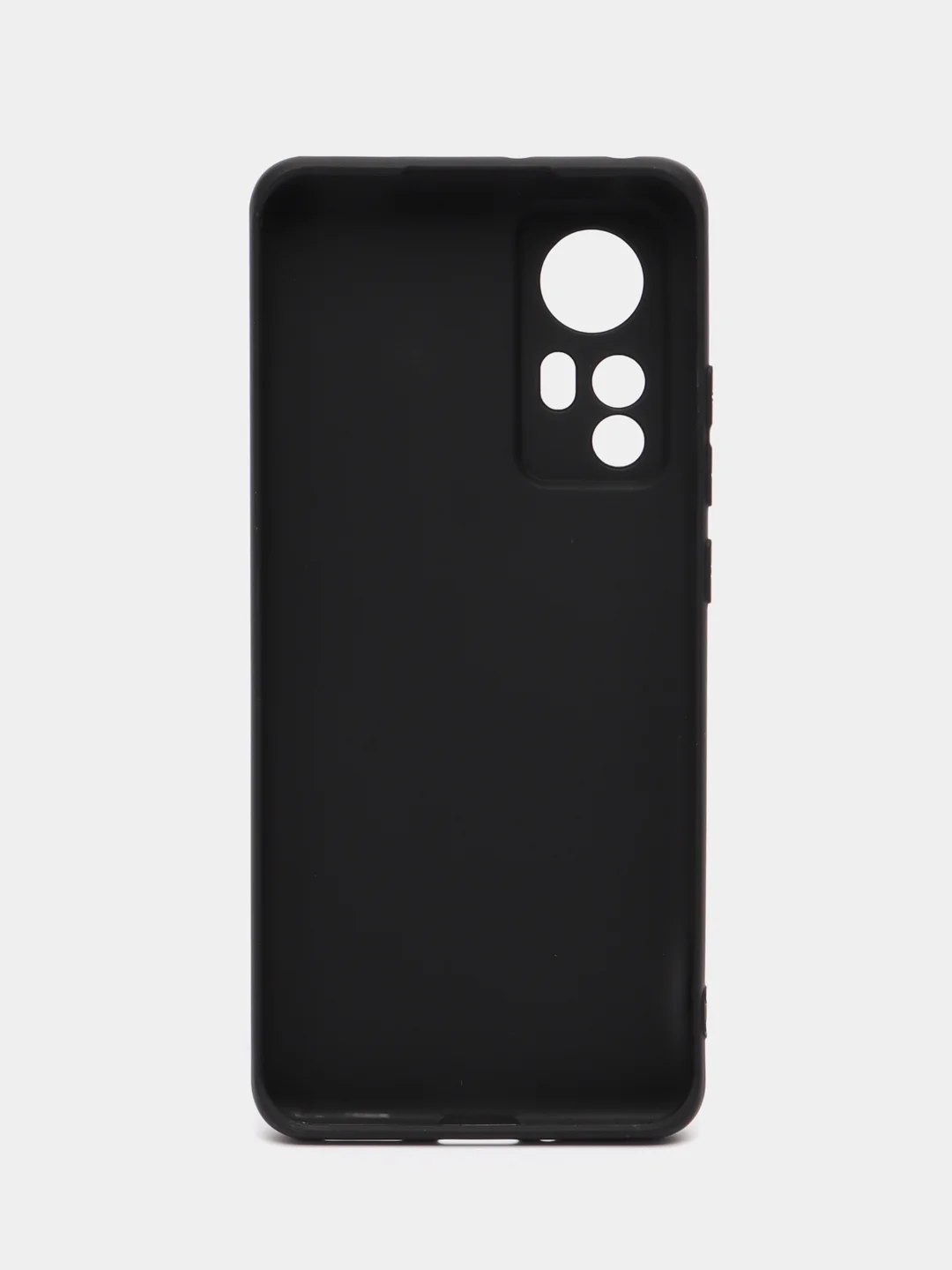 Черный чехол Xiaomi 12 / 12X / 12S Сяоми 12 / 12Х / 12С силиконовый, цветной, матовый