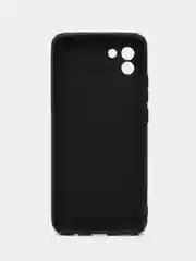 Черный чехол Samsung Galaxy A03, Самсунг Галакси А03 силиконовый, цветной, матовый