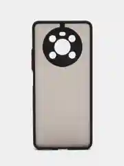 Черный чехол пластиковый Honor X9, X30 (Хонор Х9, Х30), матовый, с цветными кнопками